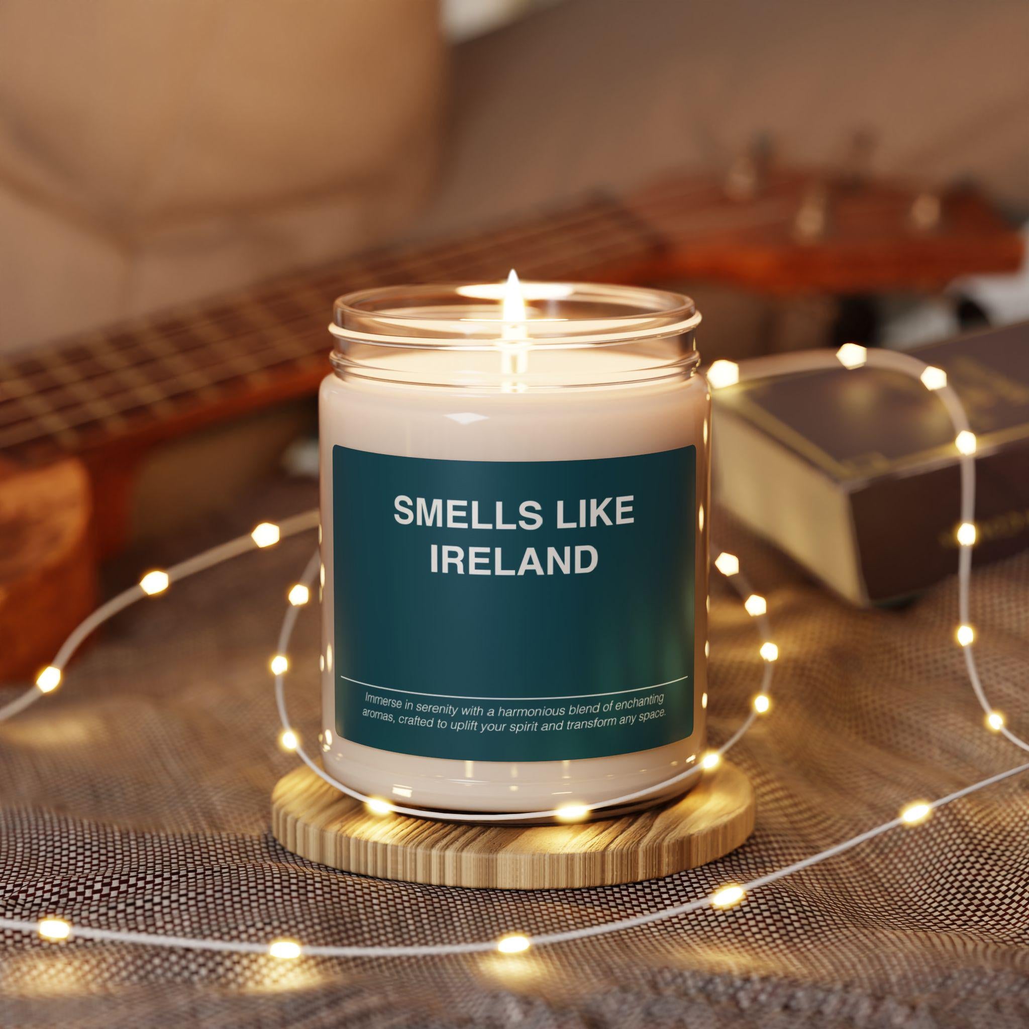 Ireland Candle Gift Smells like Ireland Irish Candle Souvenir Scented Soy Wax Candle Jar 9Oz for Friend