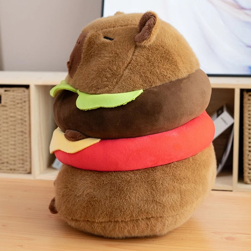 Hamburger Capybara Cute Capybara Stuffed Animal Capybara Plush Toys Kawaii Capybara Capybara Plushie the Best Birthday Gift