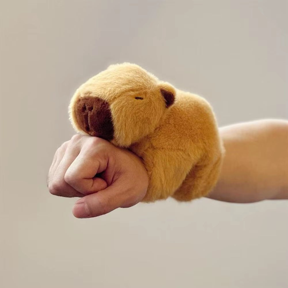 Stuffed Animals Huggers Slap Toy Animal Slap Bracelets Capybara Plush Toy Animal Wristband Interactive Toy Figures Kids Gifts