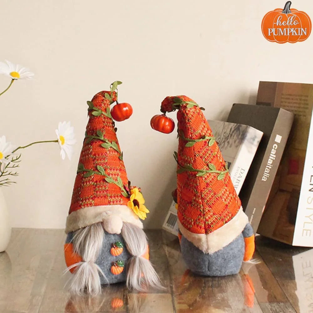 2 Pcs Fall Gnomes Fall Gnome Fall Decor Fall Decorations for Home Thanksgiving Gnomes Fall Decorations Fall Home Decor