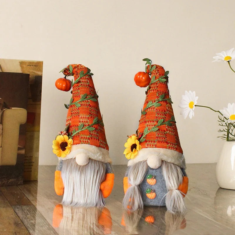 2 Pcs Fall Gnomes Fall Gnome Fall Decor Fall Decorations for Home Thanksgiving Gnomes Fall Decorations Fall Home Decor