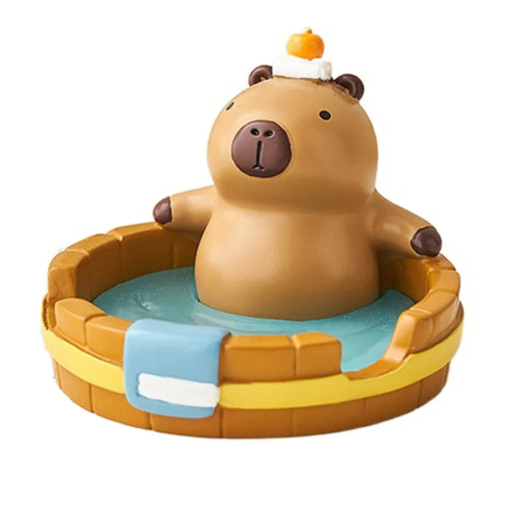 Crocodile Capybara Phone Holder Animal Figurines Desk Decor Capybara Mobole Phone Stand Cartoon Creative Capybara Model Toy