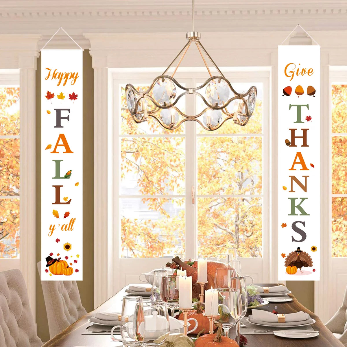 Happy Fall Porch Signs Fall Decorations for Home Outdoor Fall Decor Fall Decor for Home Thanksgiving Fall Decorations
