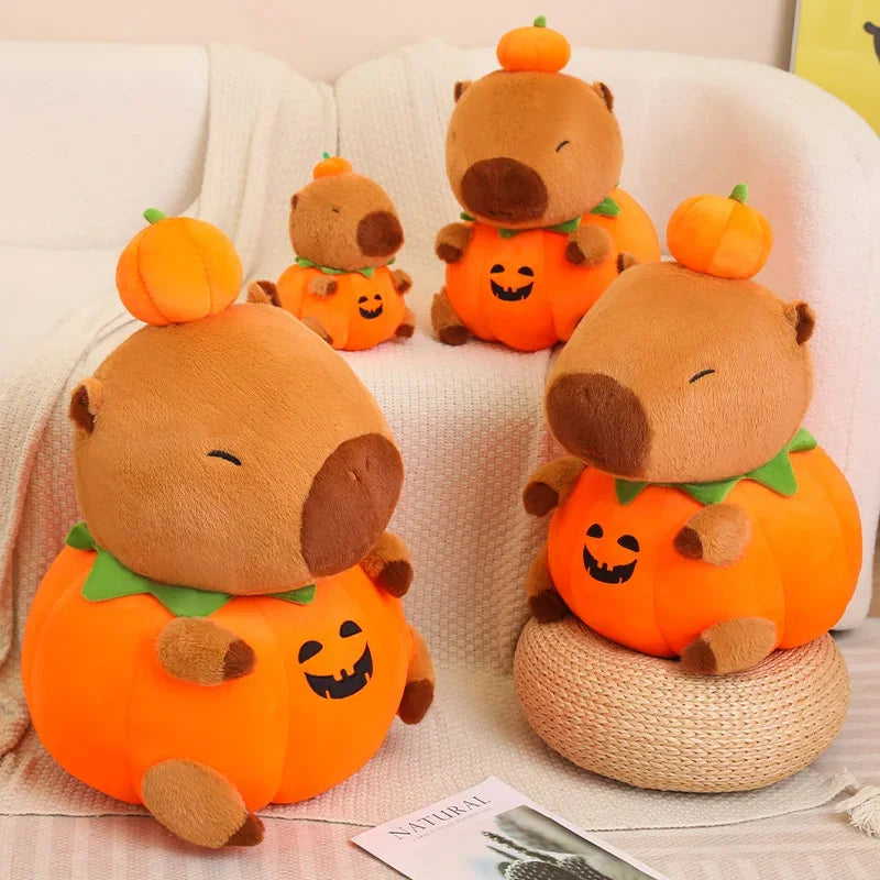 25/40Cm Cute Creative Capybara Pumpkin Capybara Stuffed Lovely Capybara Halloween Celebration Birthday Holiday Gift
