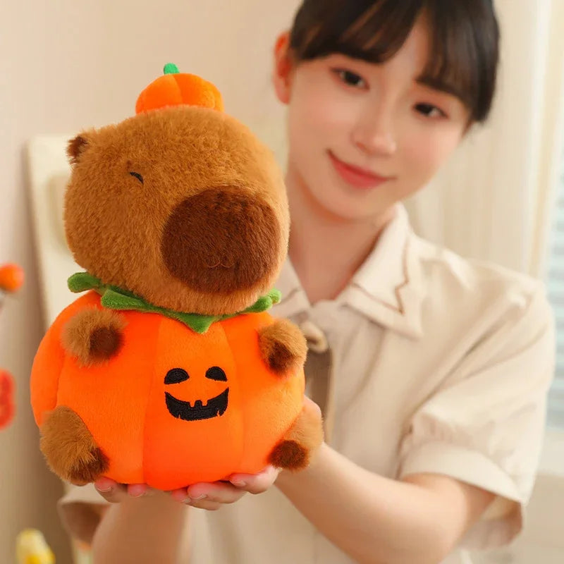 25/40Cm Cute Creative Capybara Pumpkin Capybara Stuffed Lovely Capybara Halloween Celebration Birthday Holiday Gift