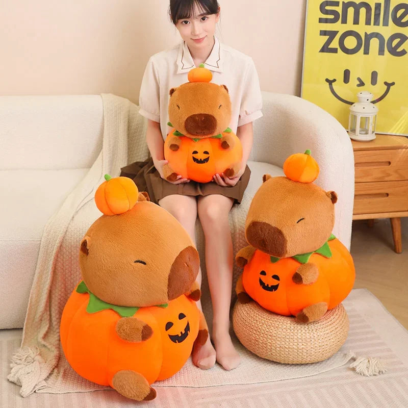 25/40Cm Cute Creative Capybara Pumpkin Capybara Stuffed Lovely Capybara Halloween Celebration Birthday Holiday Gift