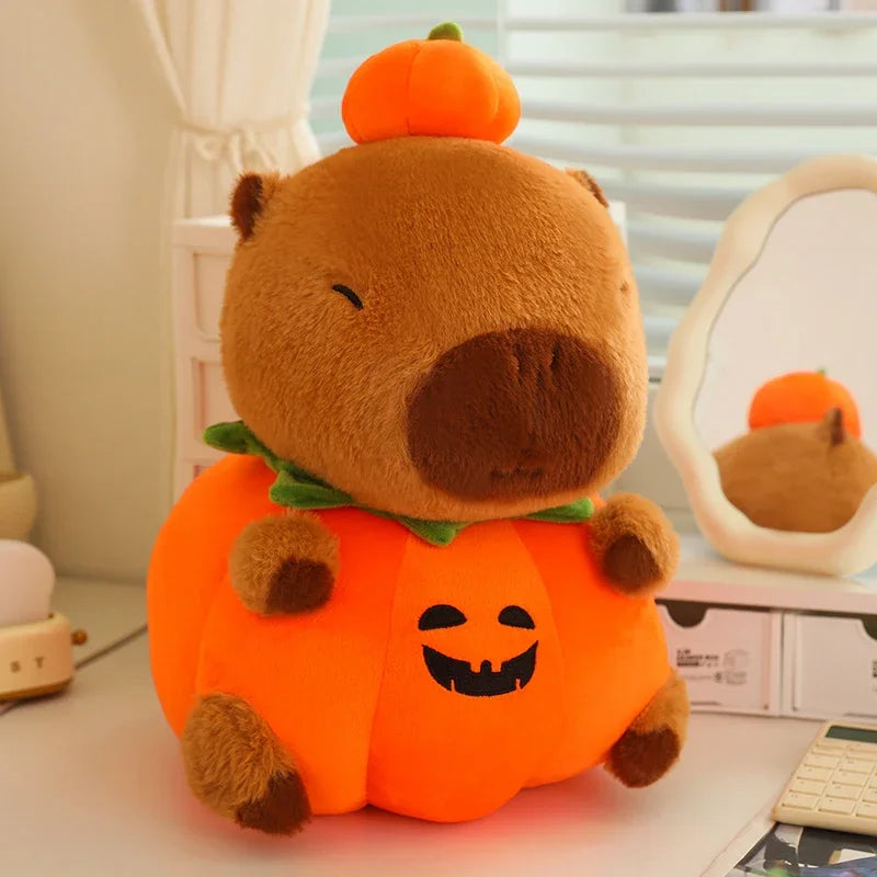 25/40Cm Cute Creative Capybara Pumpkin Capybara Stuffed Lovely Capybara Halloween Celebration Birthday Holiday Gift