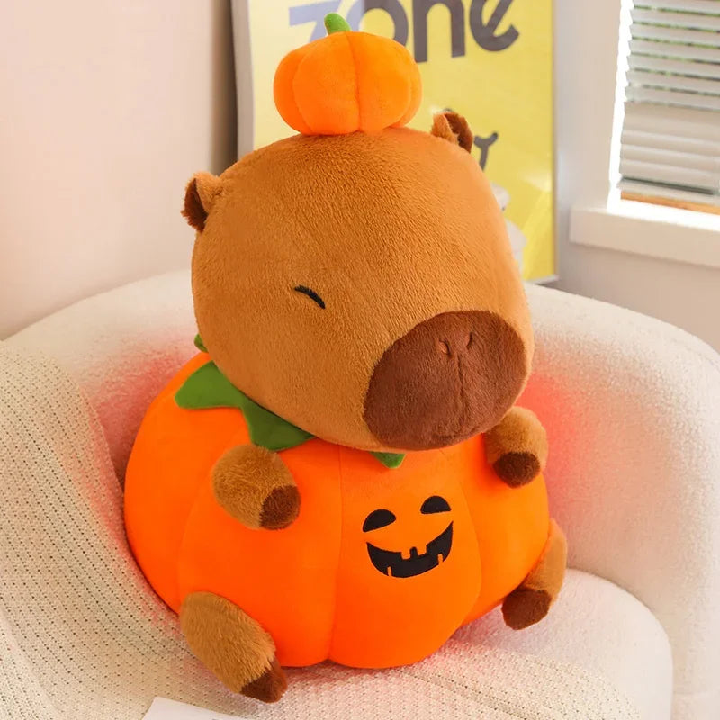 25/40Cm Cute Creative Capybara Pumpkin Capybara Stuffed Lovely Capybara Halloween Celebration Birthday Holiday Gift