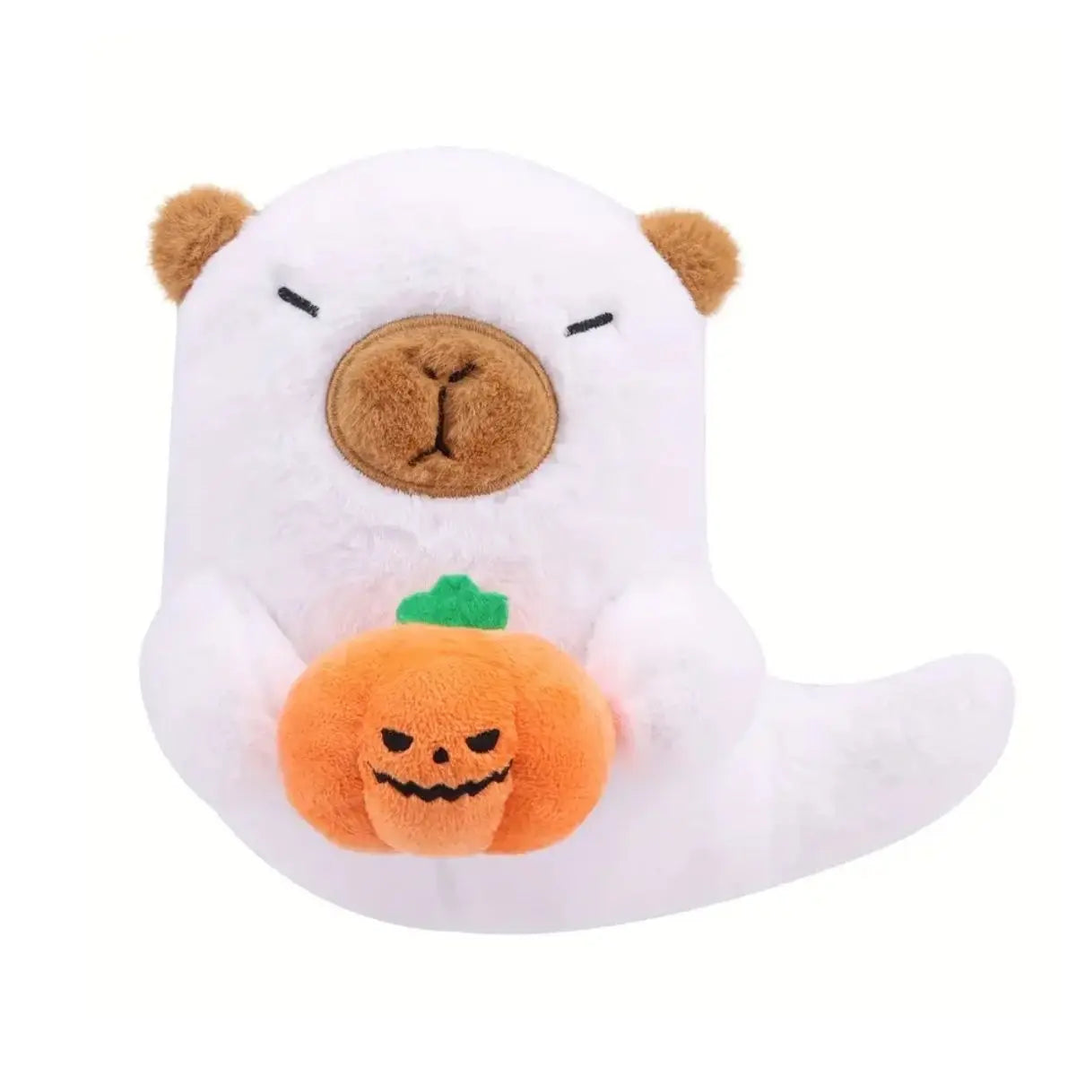 20Cm Cute Ghost Capybara Plush Toys Capybara with Pumpkin Stuffed Dolls Ghost Plushis Halloween Gifts Kids Halloween Decoration
